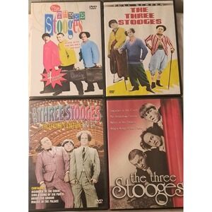 The Three Stooges 4 DVD Lot Collector's Edition Full Screen Moe Larry Curly